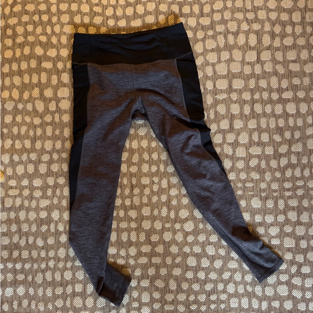 DSG Charcoal and Black Fleece Lined Leggings
